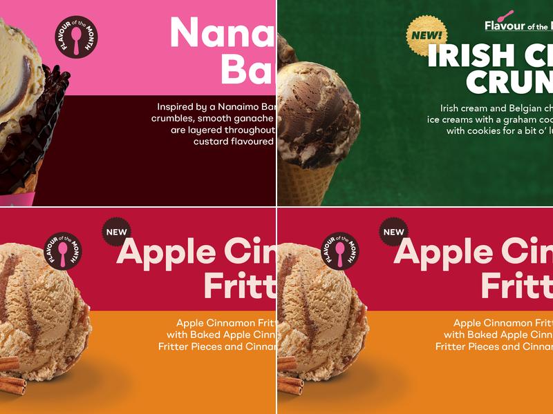 Baskin-Robbins Menu