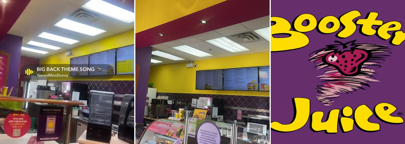 Booster Juice Menu