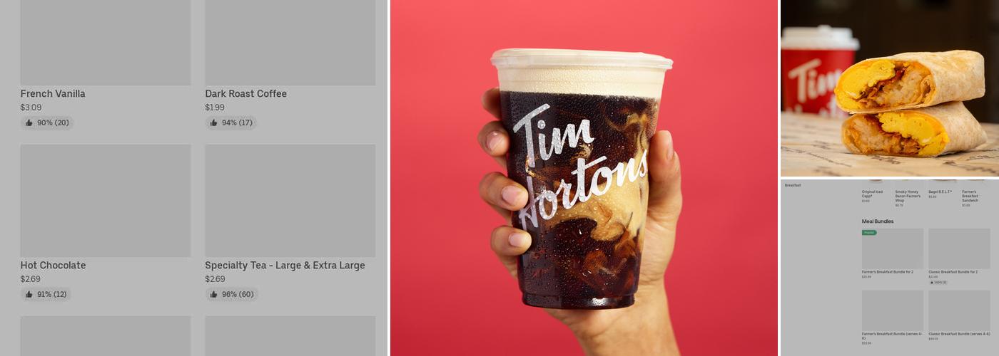 Tim Hortons Menu