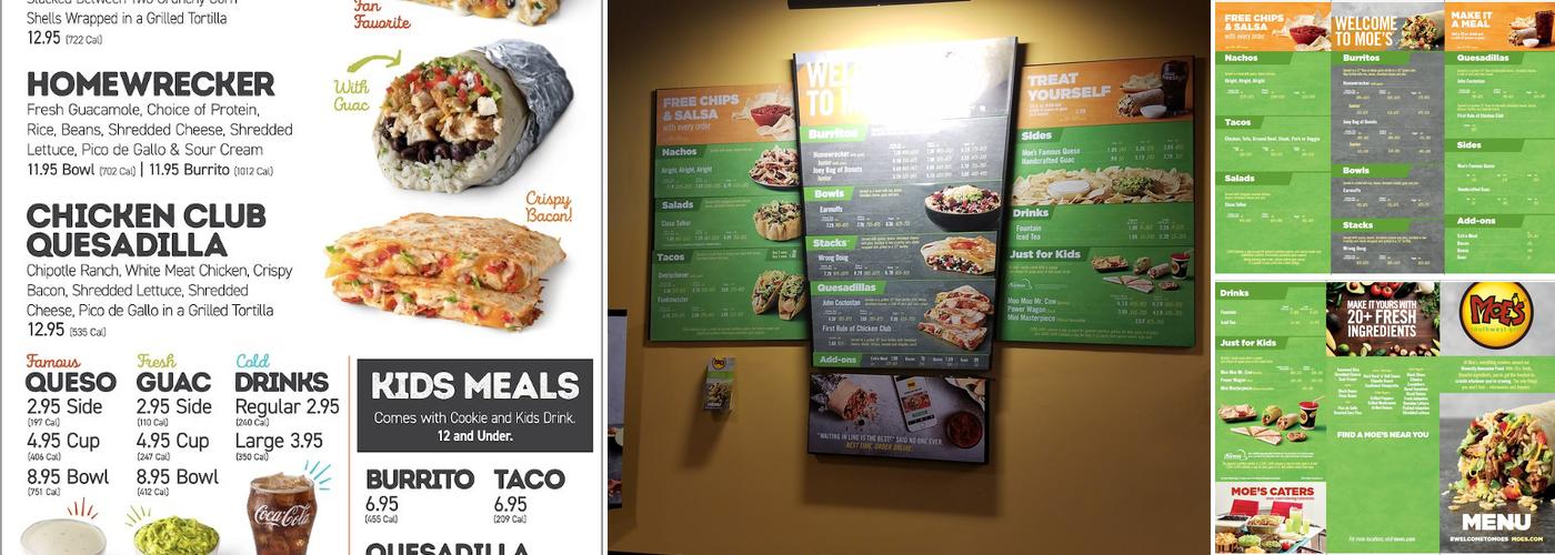 Moe's Southwest Grill Menu