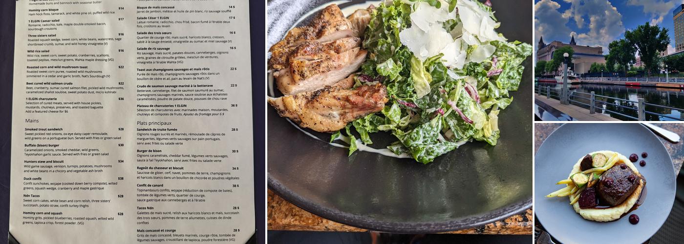 1 Elgin Restaurant Menu