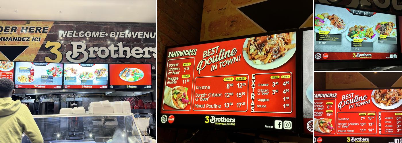 3 brothers shawarma & poutine Menu