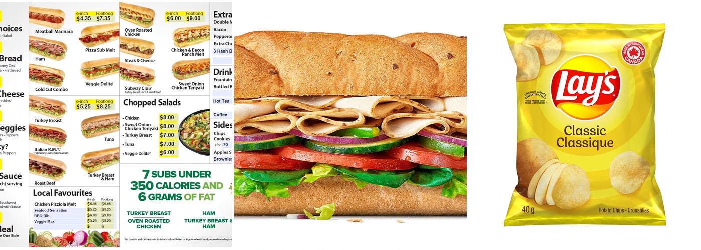 Subway Menu