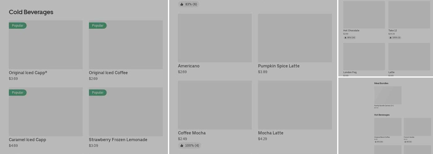 Tim Hortons Menu