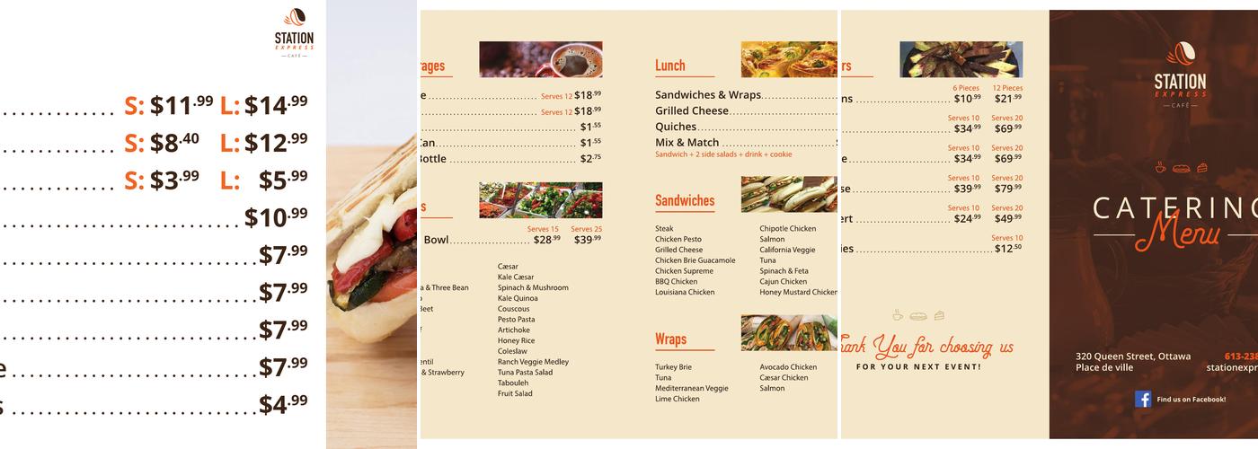 Station Express Cafe Menu