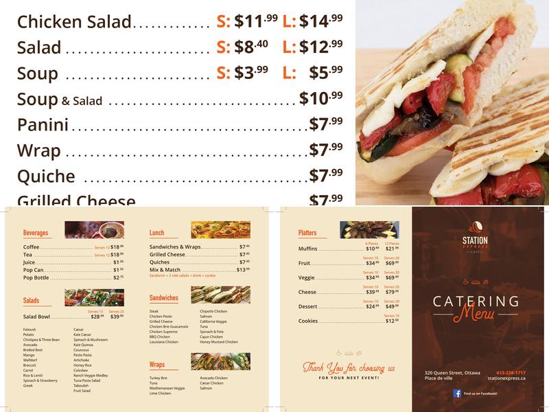 Station Express Cafe Menu