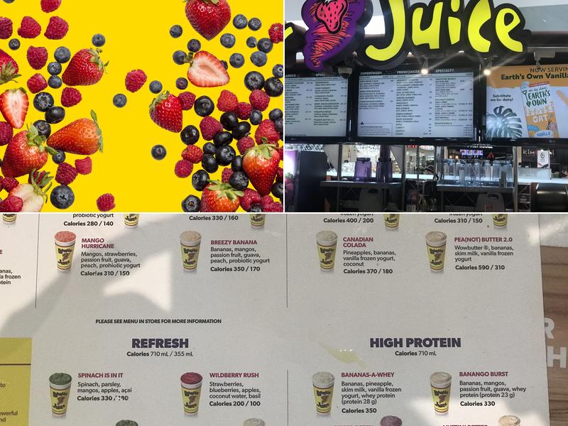 Booster Juice Menu