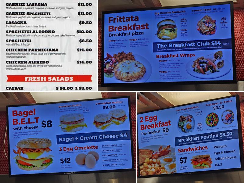 Gabriel Pizza Menu