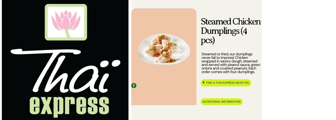 Thai Express Restaurant Ottawa Menu