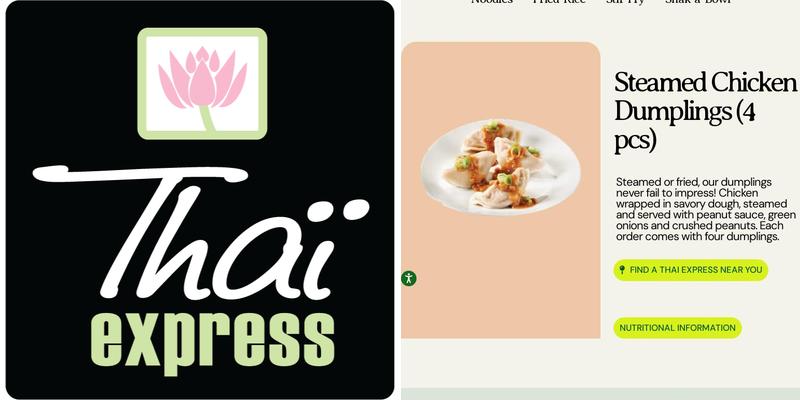 Thai Express Restaurant Ottawa Menu