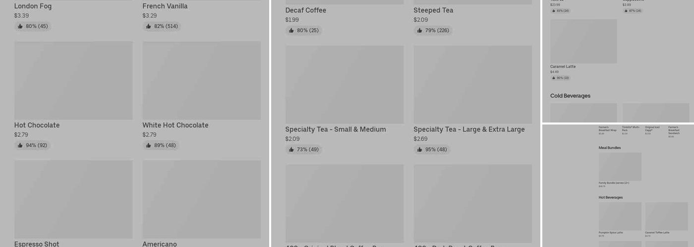 Tim Hortons Menu