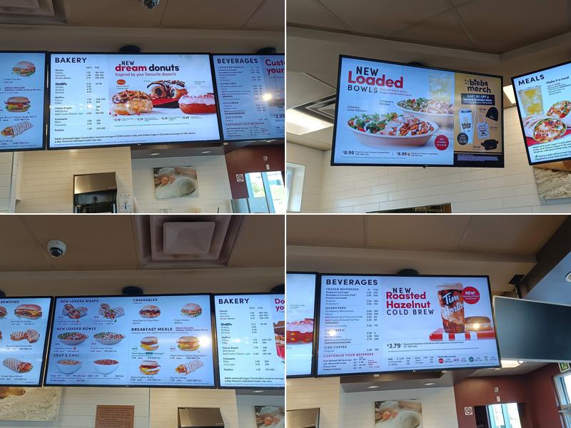 Tim Hortons Menu