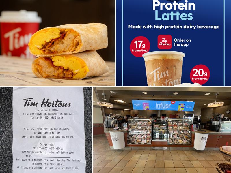 Tim Hortons Menu