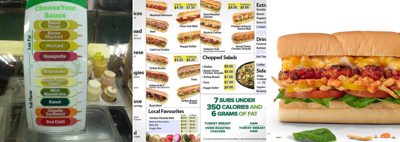Subway Menu