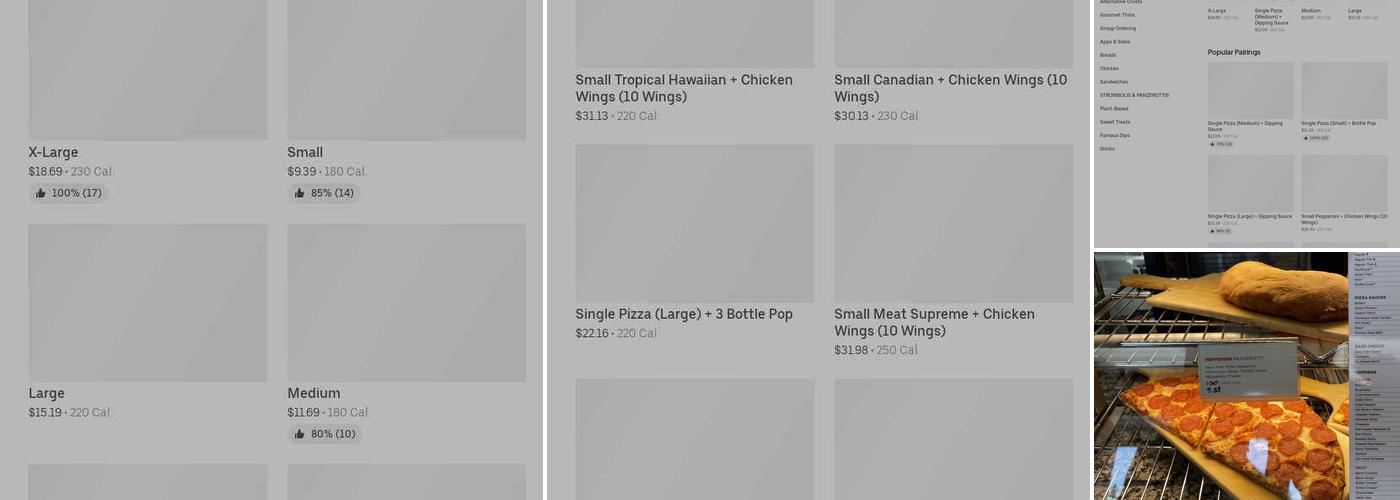Pizza Pizza Menu