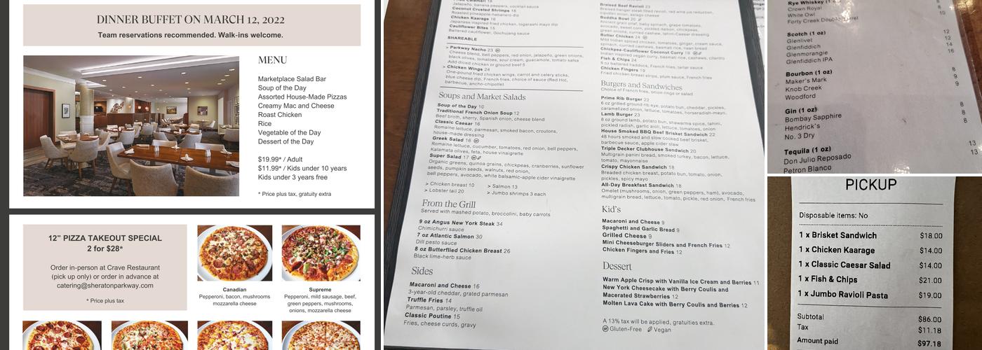 Crave Restaurant Menu