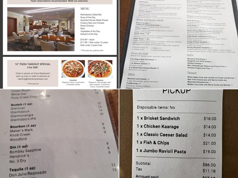 Crave Restaurant Menu