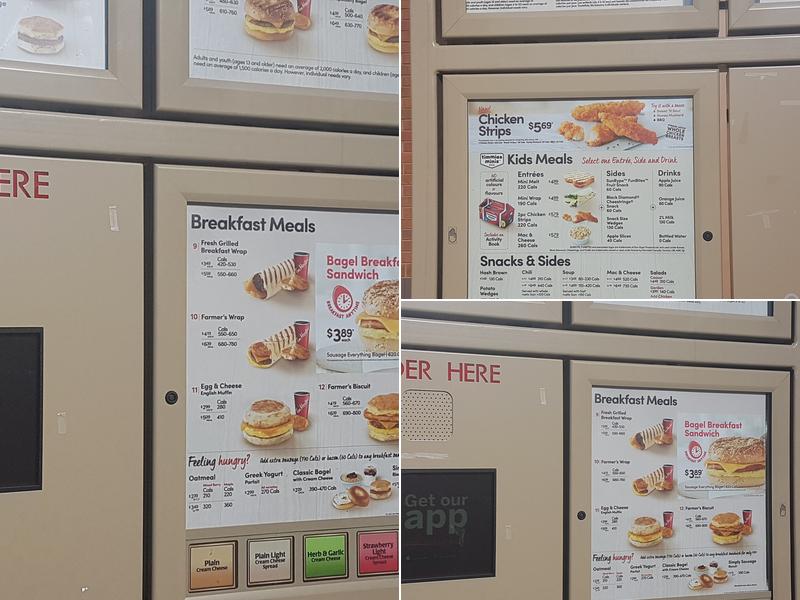 Tim Hortons Menu