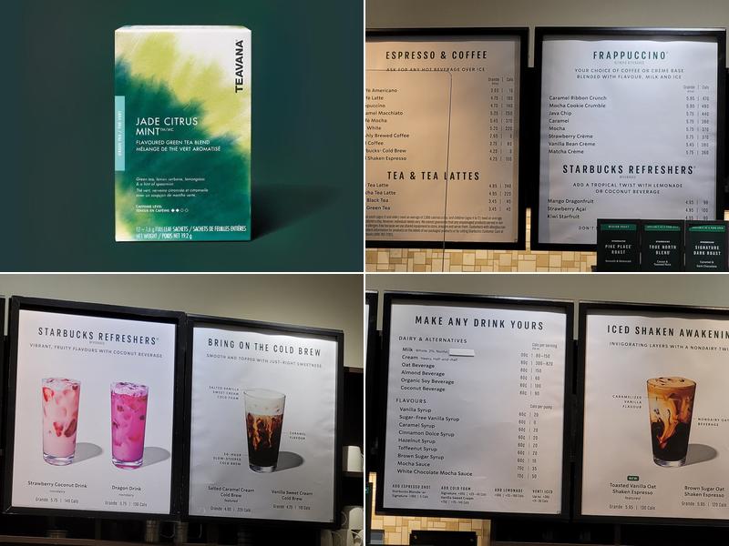 Starbucks Menu