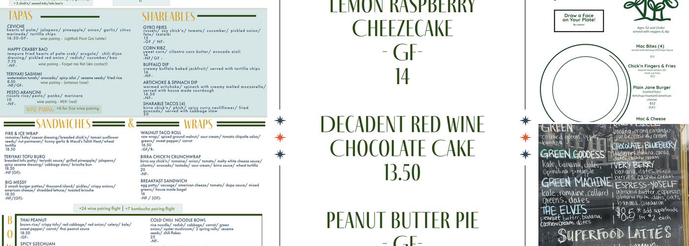 Greens Menu