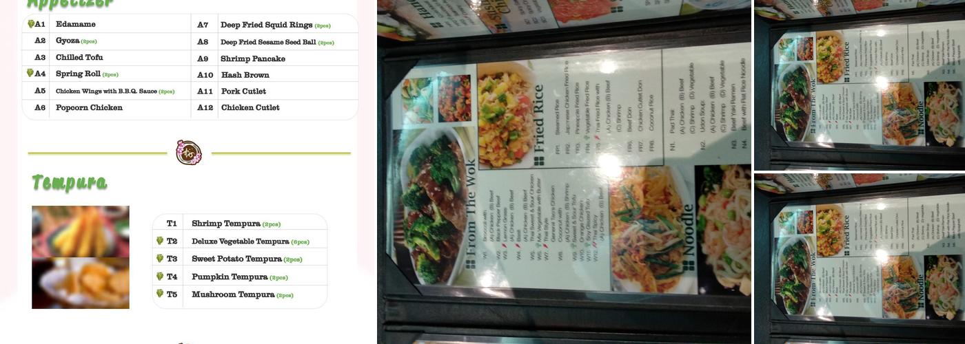 JC Sakura Menu