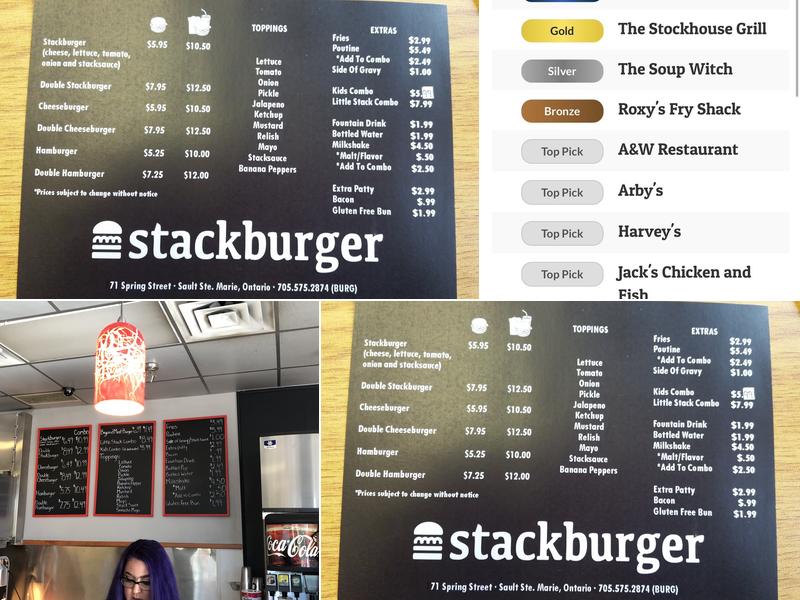 Stackburger Menu
