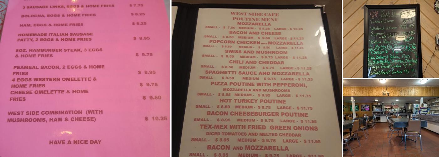 Westside Cafe Menu