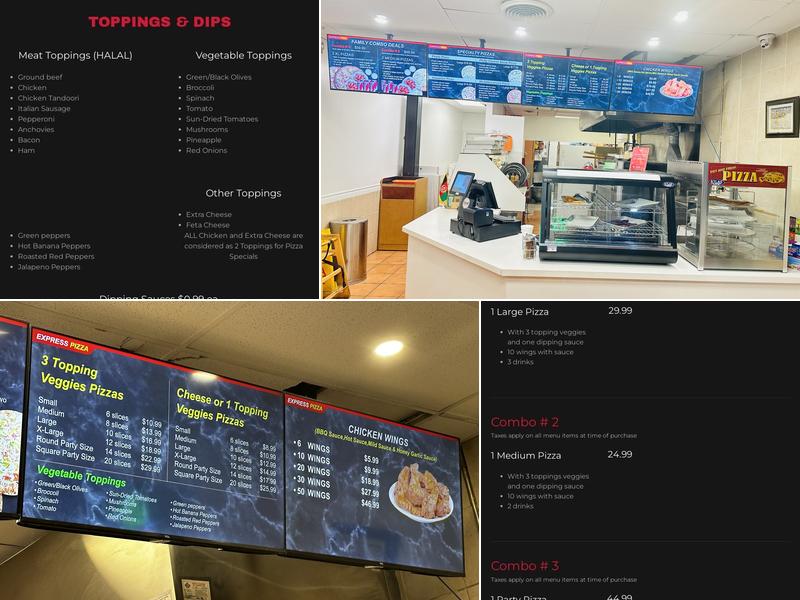Express Pizza Menu