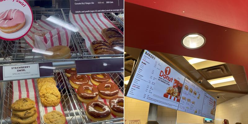 Tim Hortons Menu