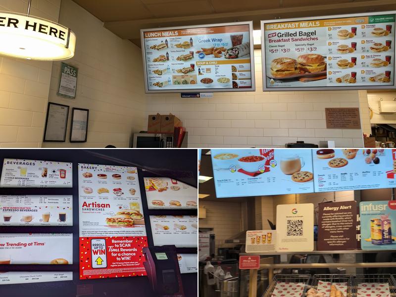 Tim Hortons Menu