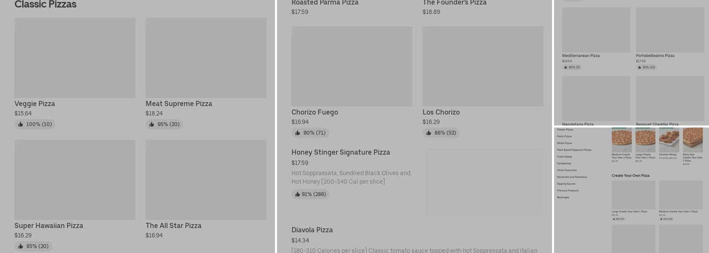 Pizza Nova Menu
