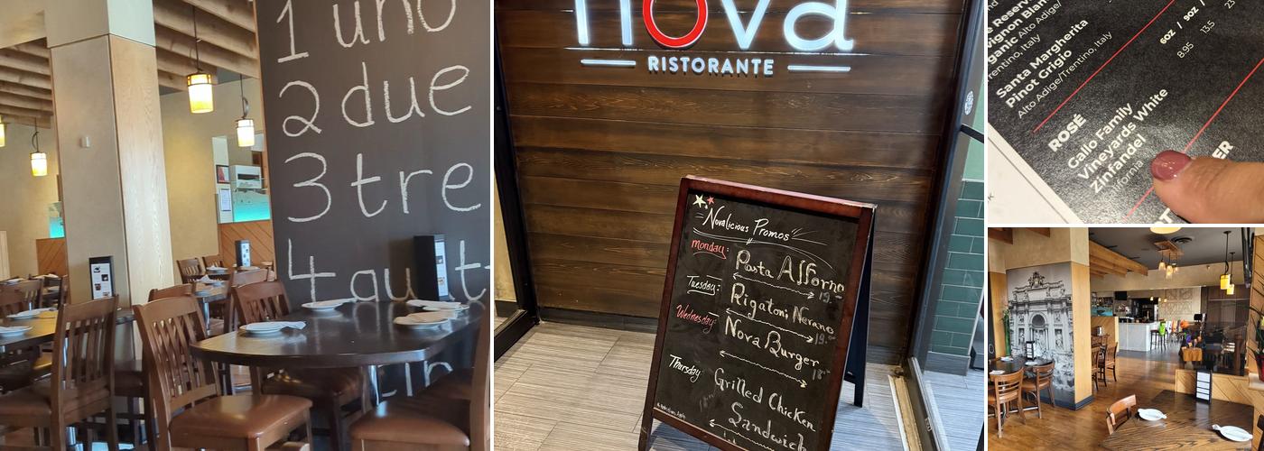 Nova Ristorante Menu