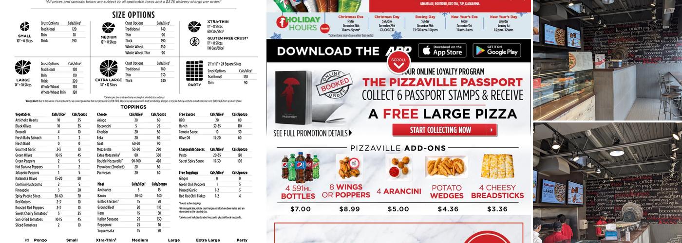 Pizzaville Menu