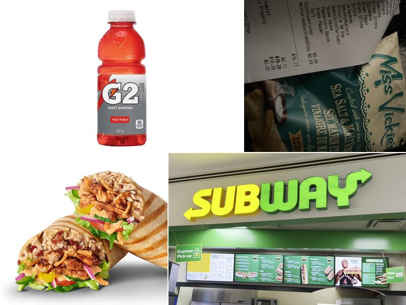Subway Menu