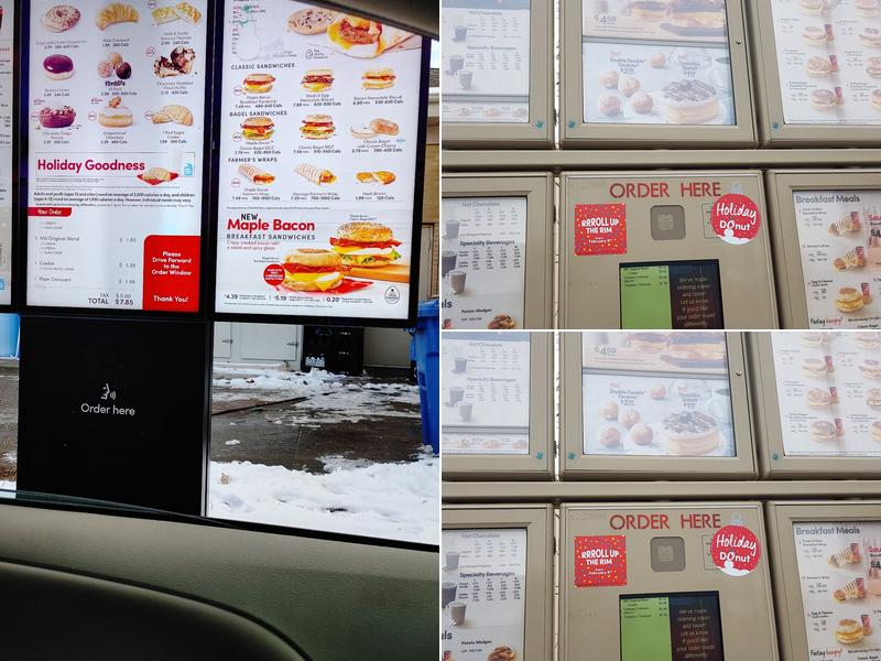 Tim Hortons Menu