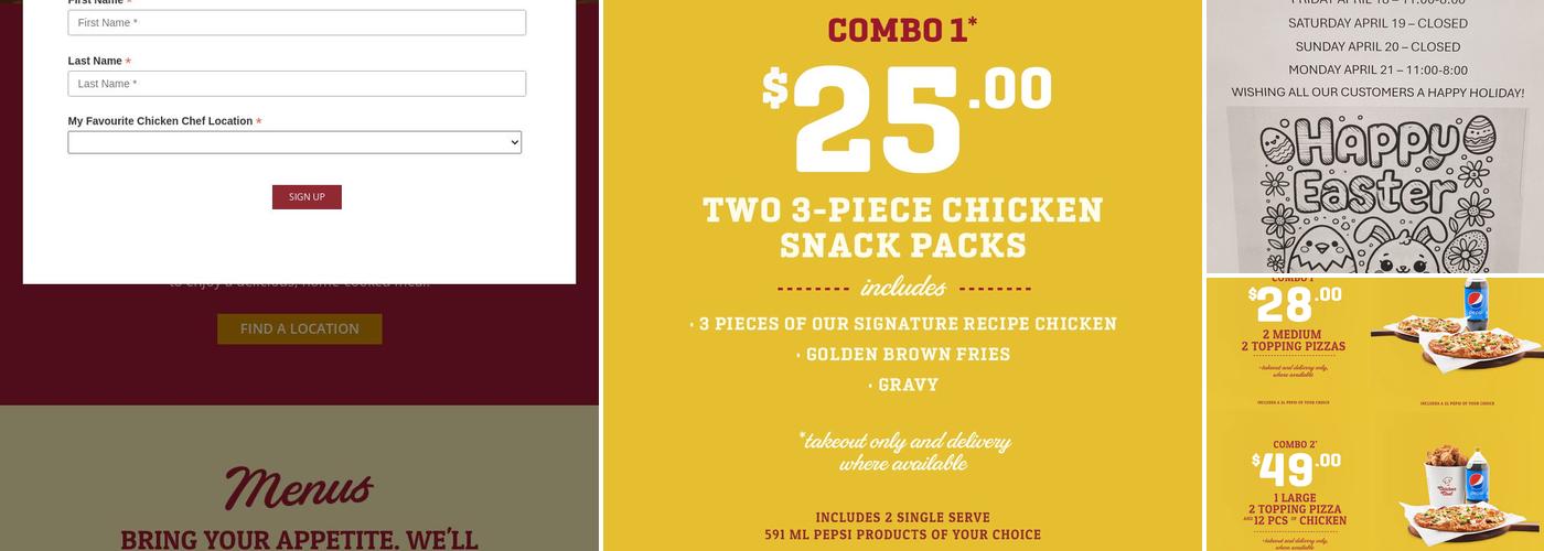 Chicken Chef Menu