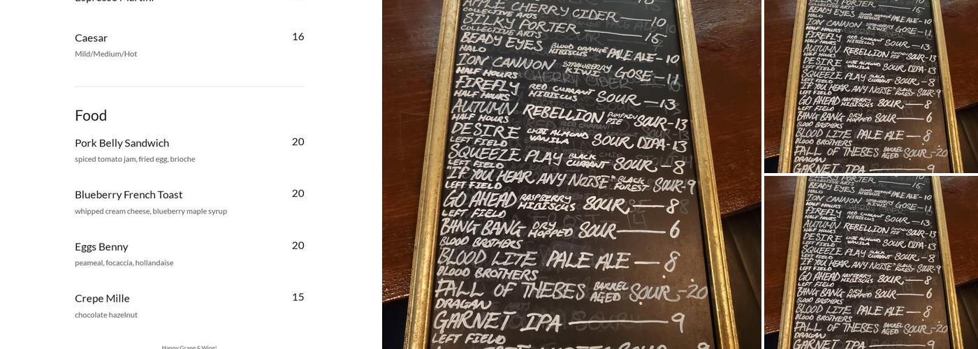 Twenty Kitchen & Bar Menu