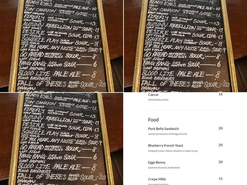 Twenty Kitchen & Bar Menu