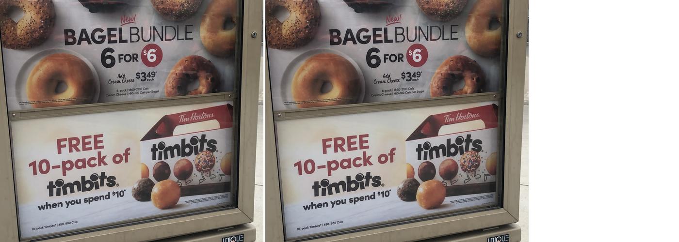 Tim Hortons Menu
