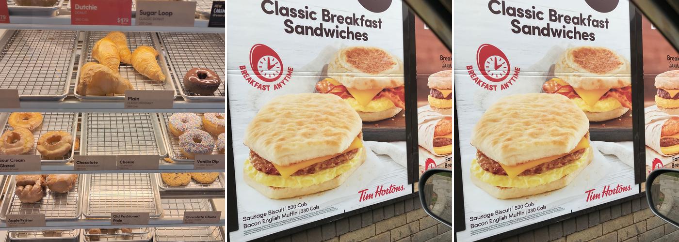Tim Hortons Menu