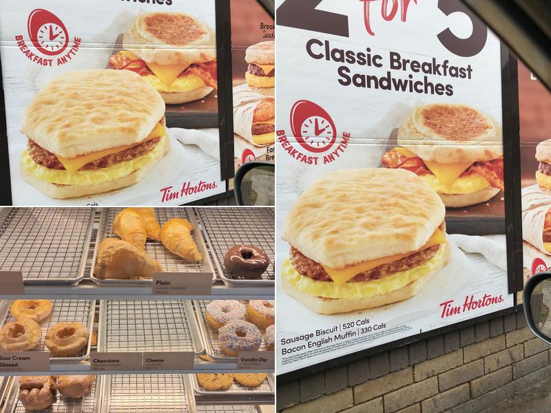Tim Hortons Menu