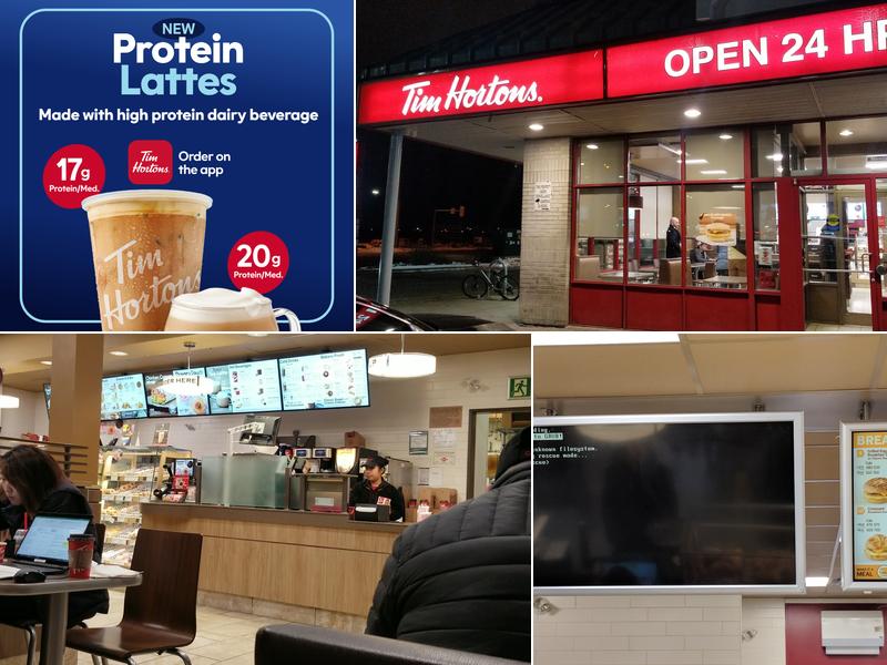 Tim Hortons Menu