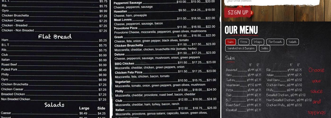 NYS Menu
