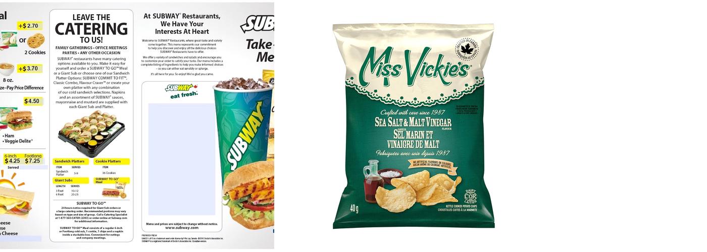 Subway Menu