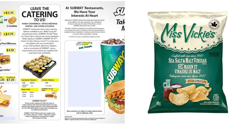 Subway Menu