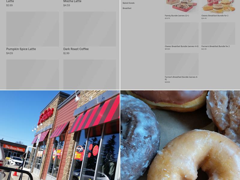 Tim Hortons Menu