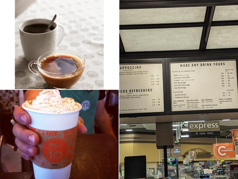 Starbucks Menu