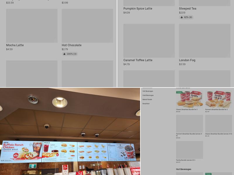 Tim Hortons Menu