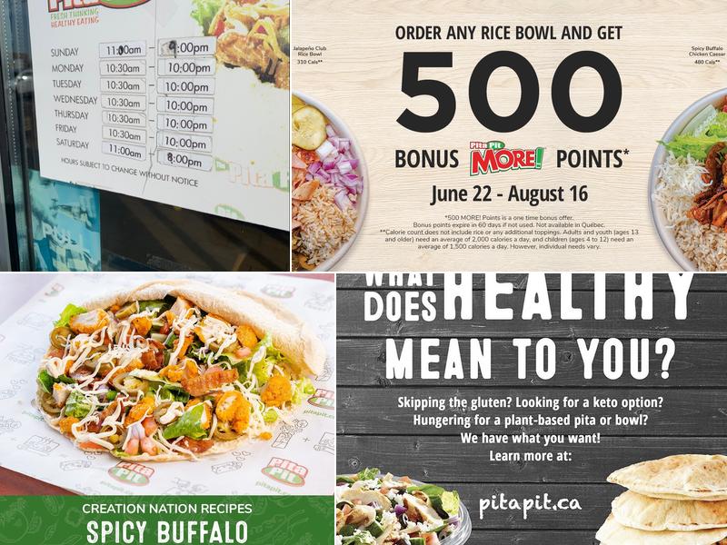 Pita Pit Menu