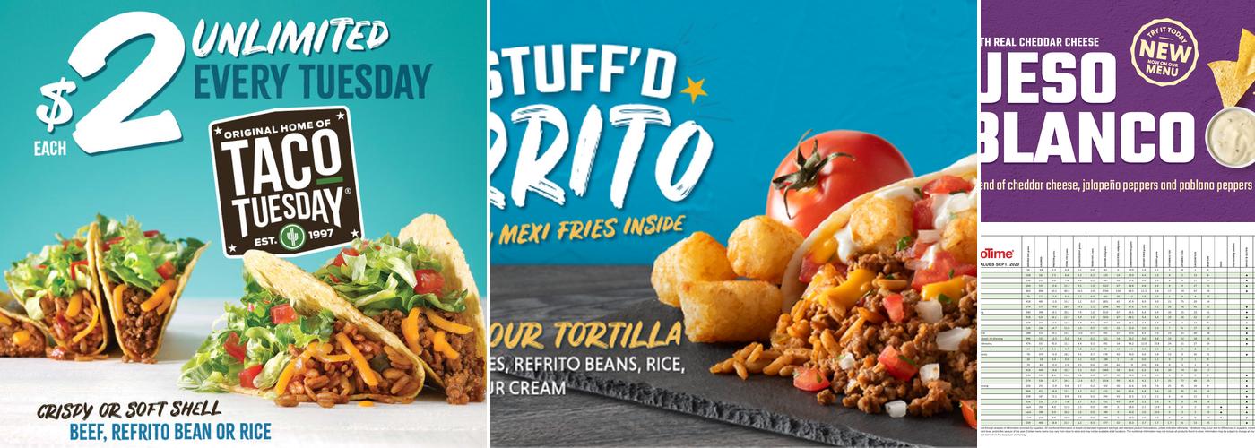 TacoTime Timmins Square Mall Menu